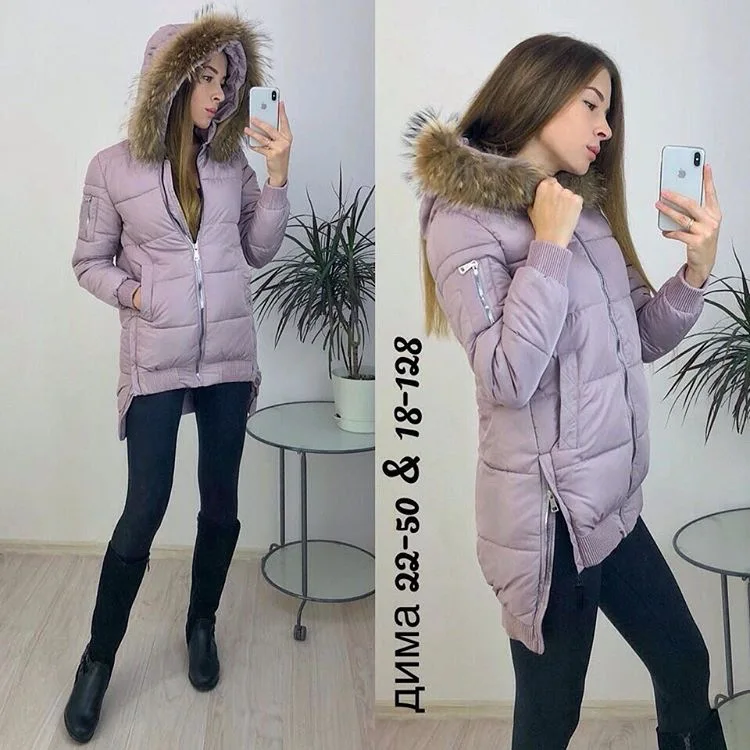 

2019 Spring New Style Fur Collar Irregular Cotton Coat AliExpress EBay