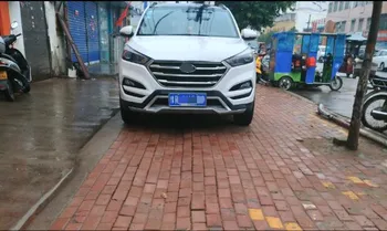 

plastic ABS High quality Chrome Front&rear Bumpers Skid Protector Molding 2pcs For 2016-2018 Hyundai Tucson(front + back)