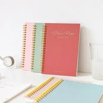

Salt Series B6 Notebook Office Stationery Travel Diary Horizontal Line Grid Coil Book Notepad Student School Supplies 120 Pages