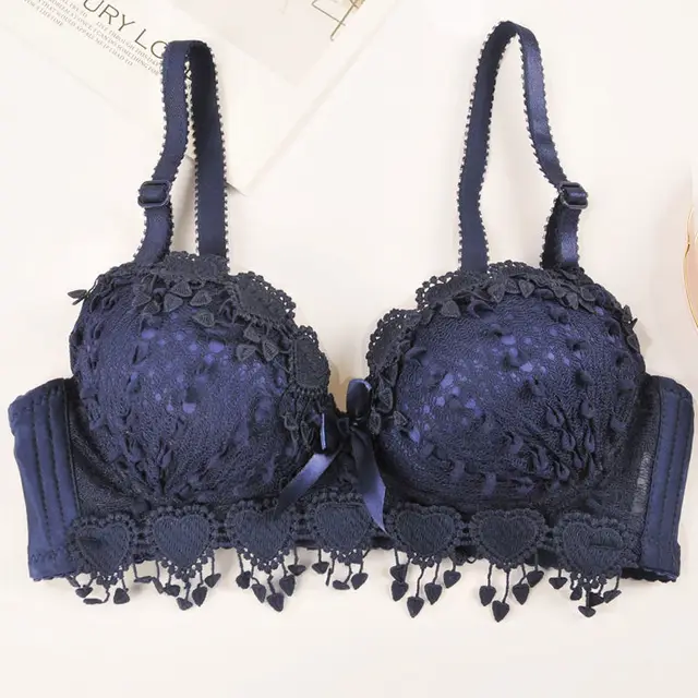 Floral Lace Comfort Fit Underwear Convertible Double Straps Bra