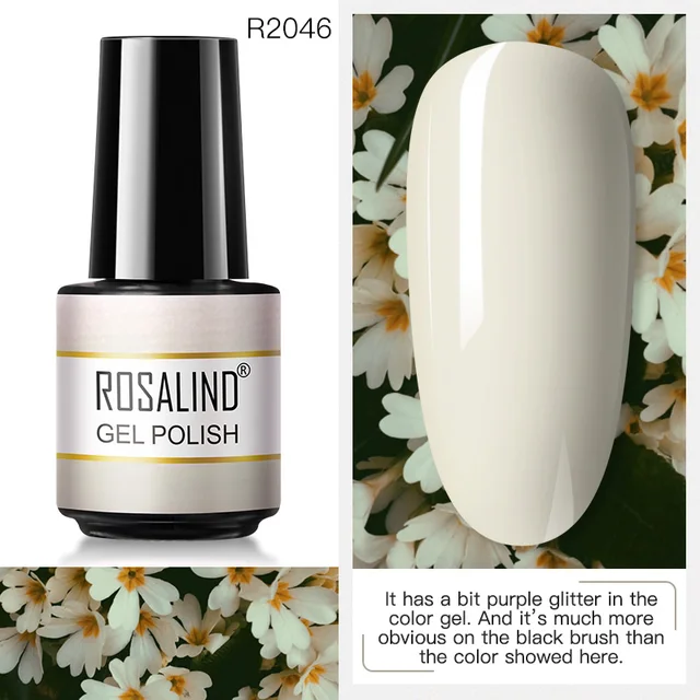 ROSALIND Nail Art 7ML Gel Polish 80 Color For Manicure Design UV Nail Polish Gel Lacquer Soak Off Semi Permanent Gel Nail Polish RAR2046