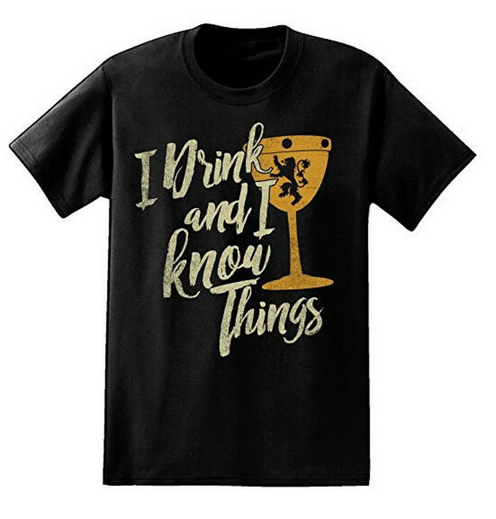 Игра престолов I Drink и Know Things Goblet Tyrion Футболка &quotЛаннистер&quot Nwt винтажная