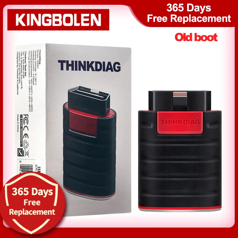 Promoción Thinkcar-lector de código Thinkdiag Old Boot V1.23.004, herramienta de escáner Bluetooth, 1 año de actualización gratuita, OBD2, Nueva Versión w5KmdAMna