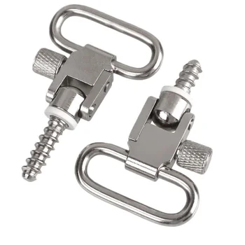 

2pcs Steel Metal Strap Ring Quick Detach Sling Swivels Stud Hunting Accessories For Rifle Hunting Rifle W/Sling Screws