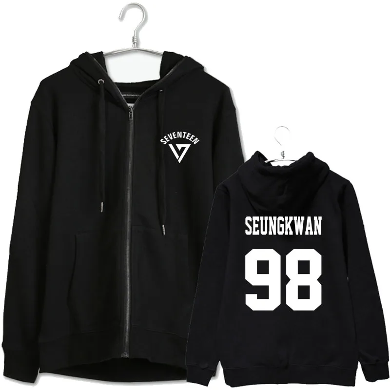 KPOP Seventeen Regular 3 Album An Ode Fear Spring Autumn Zipper Hoodies Keep Spinning The8 WOOZI MINGYU S.COUPS JOSHUA HOSHI | Мужская