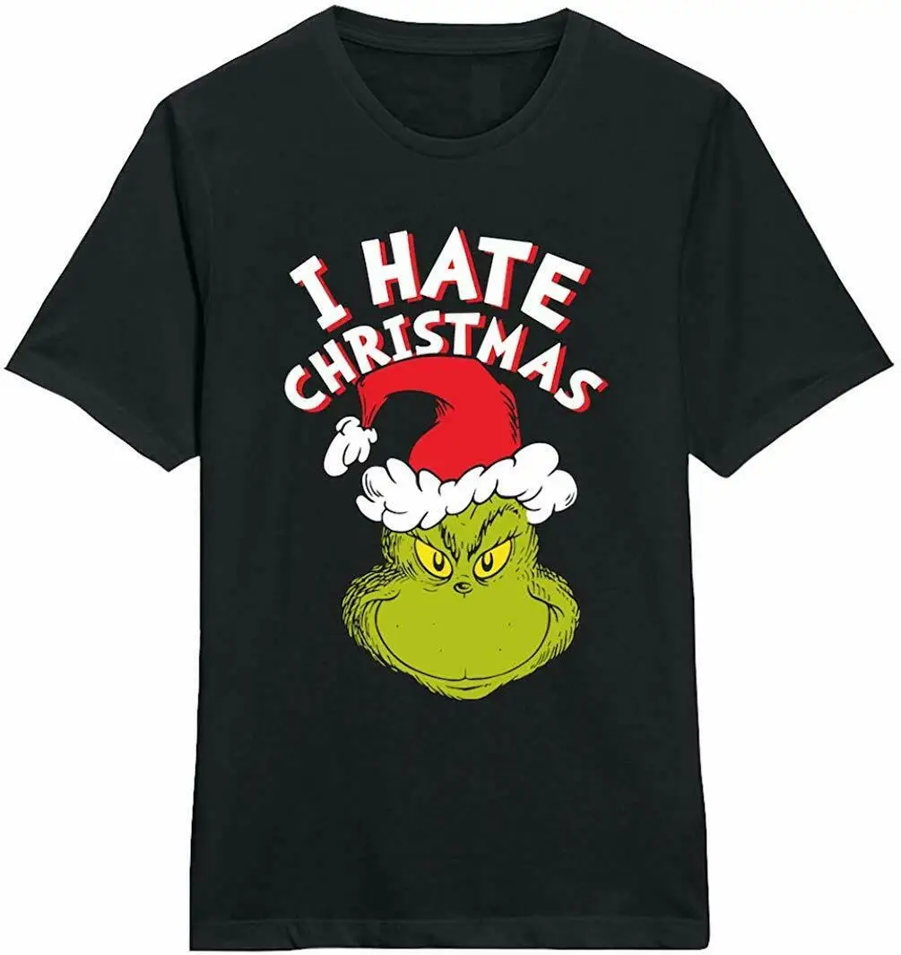 Grinch I Hate Christmas Мужская футболка