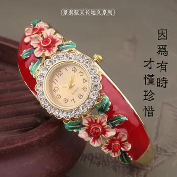 

Free shipping Bracelet Watch Lady Bracelet children wrist watch crystal electronic watch national style student watch wholesale