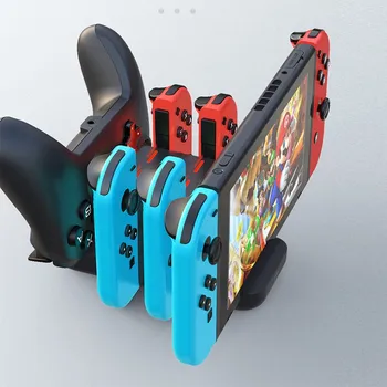 

New switch game console charging socket game console handle charger joycon six in one charging base