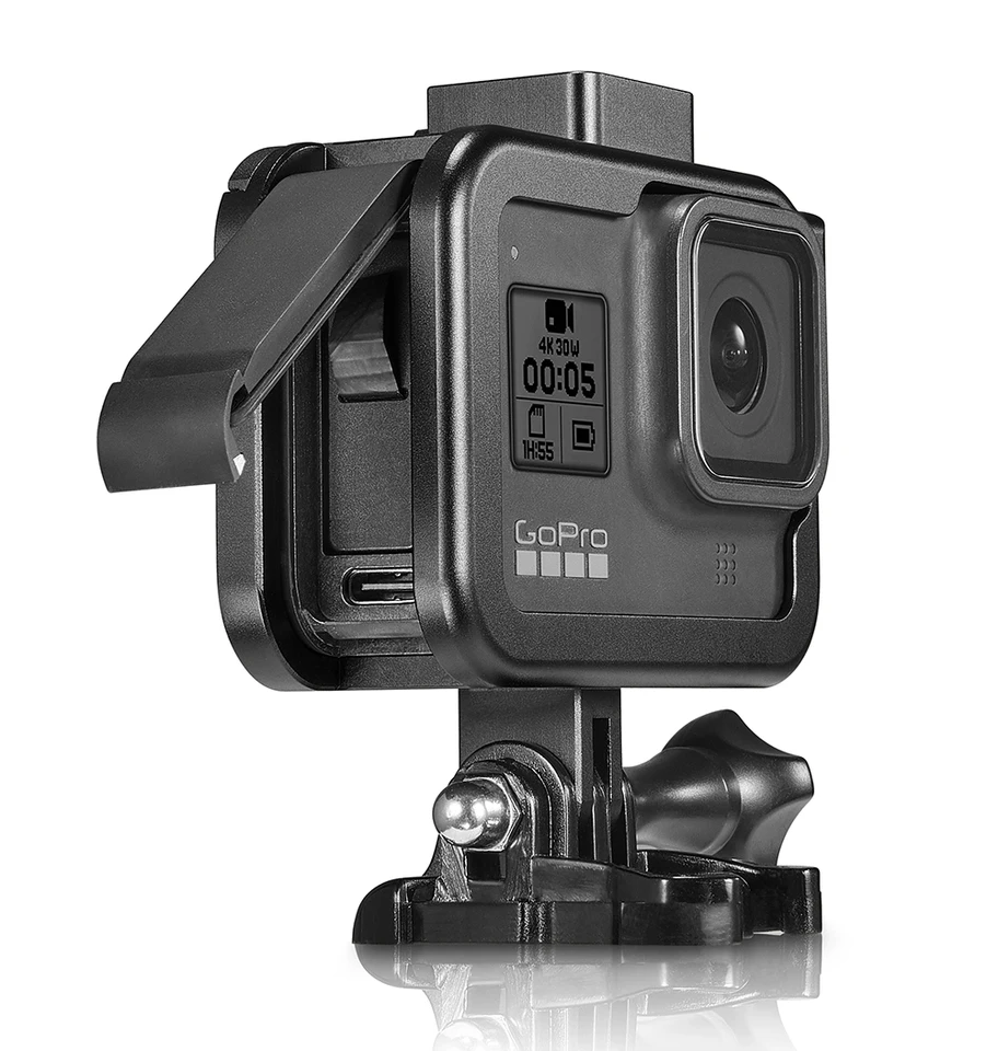 Julyimage 1pcs ABS Or Aluminum Alloy Protective Border Frame Housing Case Shell for GoPro Hero 8 Black Camera ABS