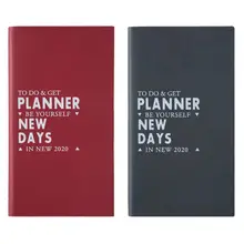 Agenda планировщик Органайзер A6 ежедневный Еженедельный блокнот руководство по расписанию путешествия