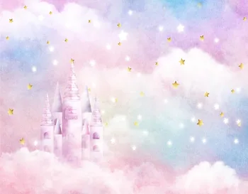 

Fairy tale star castle Photography Background Computed Printed newborn Children Backdrops for Photo Studio