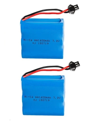 Light Yellow SM Plug) Ni-CD 7,2 в 1400 мАч Зарядное устройство USB для радиоуправляемых игрушек автомобилей танков поезд роботы лодки пистолет AA 7,2 в перезаряжаемый аккумулятор - Цвет: Light Yellow