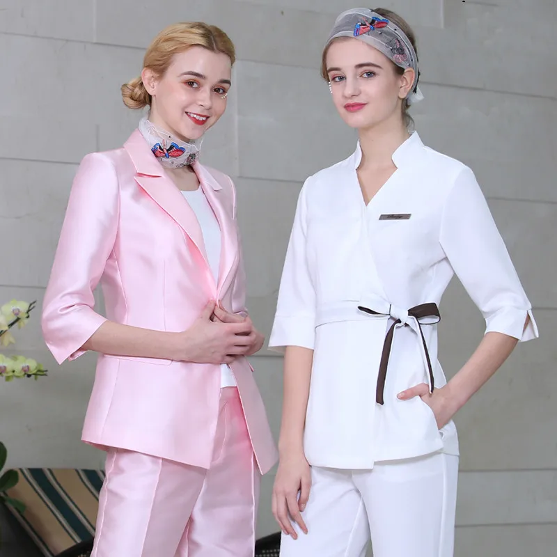 

Front desk working dress female 2020 spring/summer new style work dress female headwaiter hotel work dress manager suit