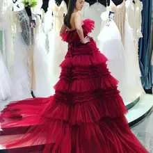 Роскошное вечернее платье с фатиновой юбкой в стиле Zuhair Murad от