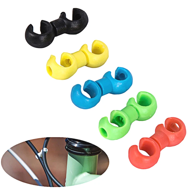 

20pcs Bicycle MTB Brake Cable S Style Clips Buckle Hose Guide Bike Cross Line Clip
