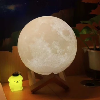 

moon lamp 3D Print Remote Colorful Change Touch Usb Led Night Light Home Decor Creative Gift