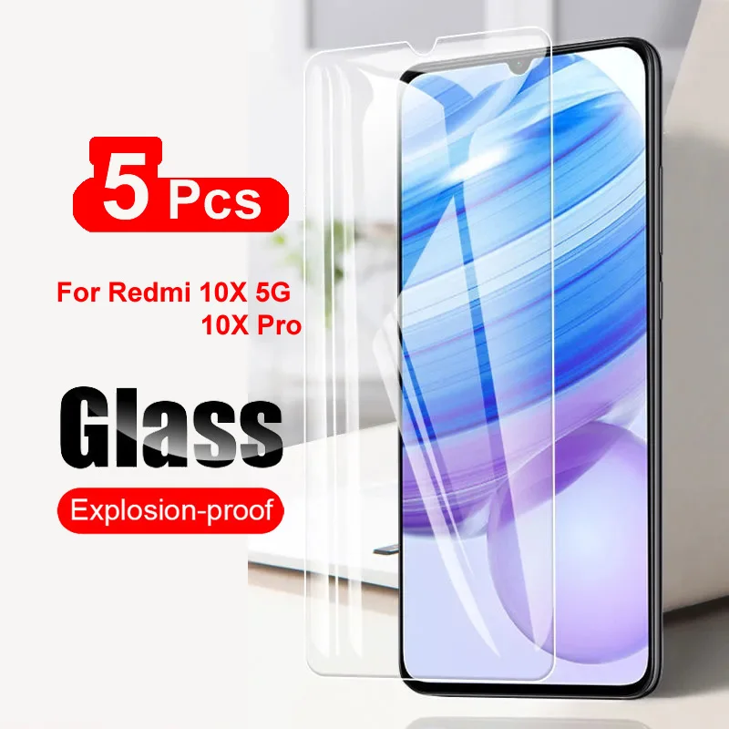 

Защитное стекло 9H для Xiaomi Redmi 10X 5G, 10 X Pro, Redmi 10X Pro 5G, 5 шт.