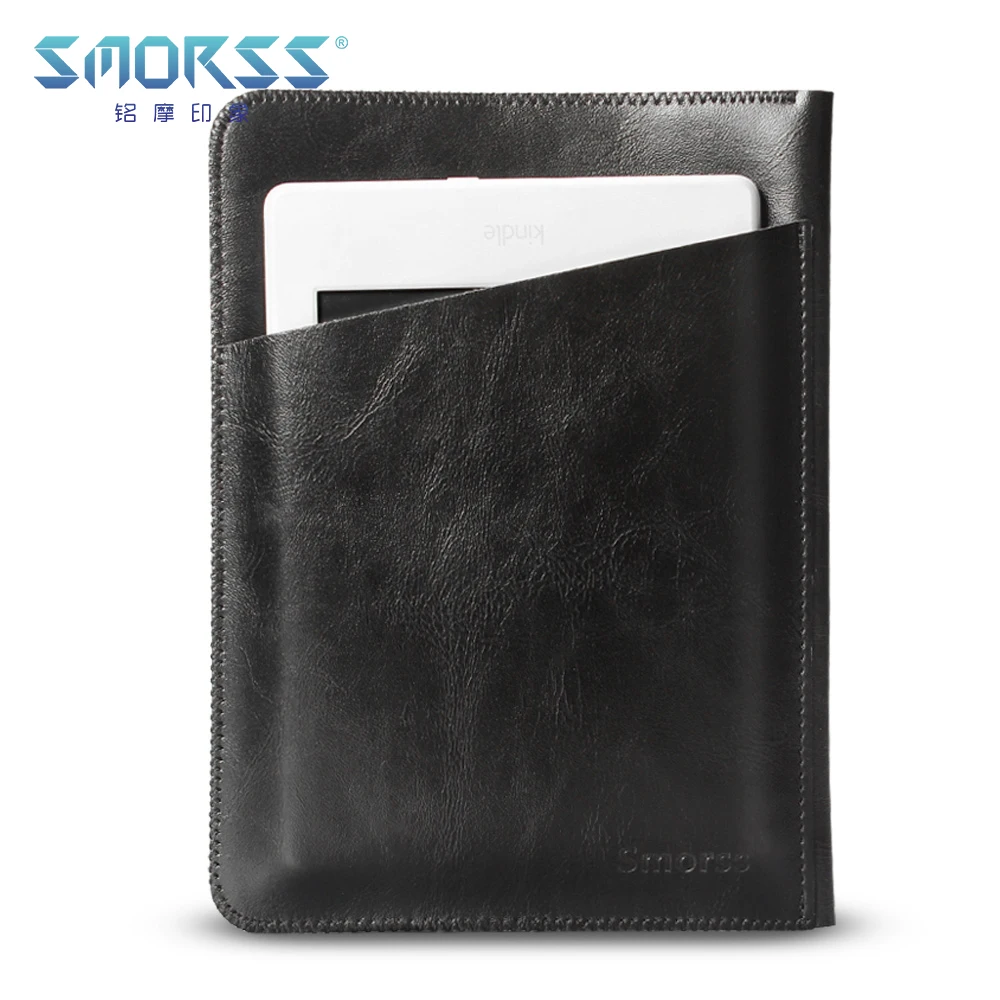

SMORSS Tablet Case Leather 6 inches E-book Protection Leather Case for Kindle Black Universal Fashion Portable Protective Cover