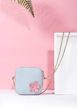

Original design small crowd homemade handmade mini girl heart sinensis small bag oblique satchel female cowhide diy material