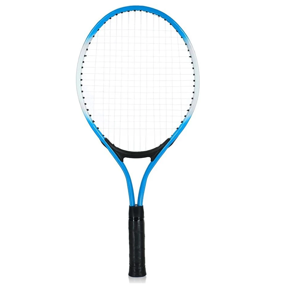 Raqueta De Tenis Para Niños, Raqueta De Tenis Para Niños, Con Pelota Y Bolsa De Transporte, Aleación De Hierro, Accesorio Ligero Y Estable Para Practicar Jóvenes Principiantes (azul
