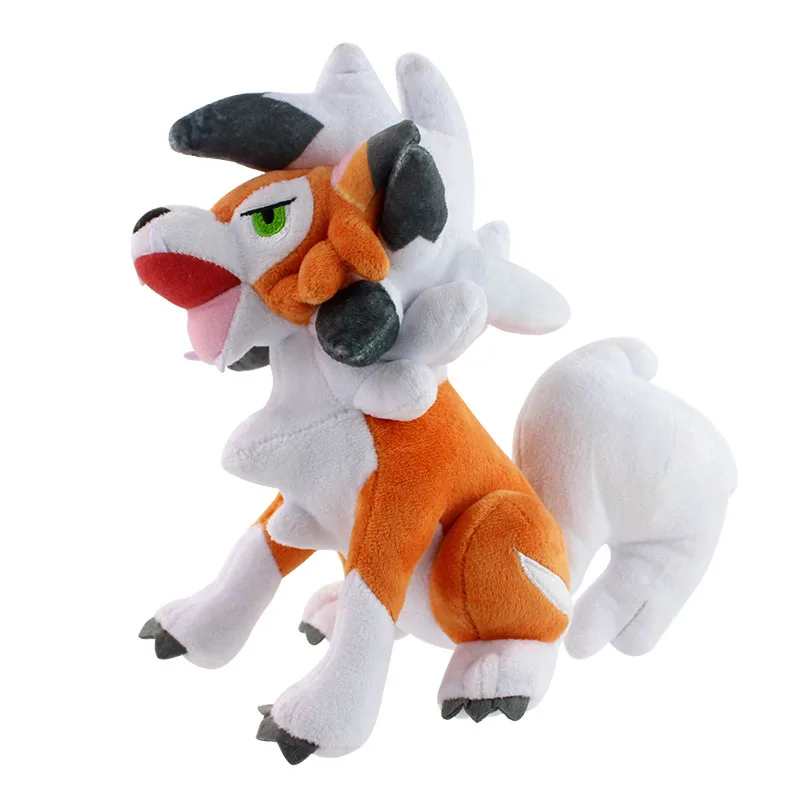 25 см Lycanroc Sun Moon Wolf Peluche Куклы Мягкие животные мультфильм плюшевые игрушки Brinquedos детские PP Хлопок Мягкие куклы подарок на день рождения