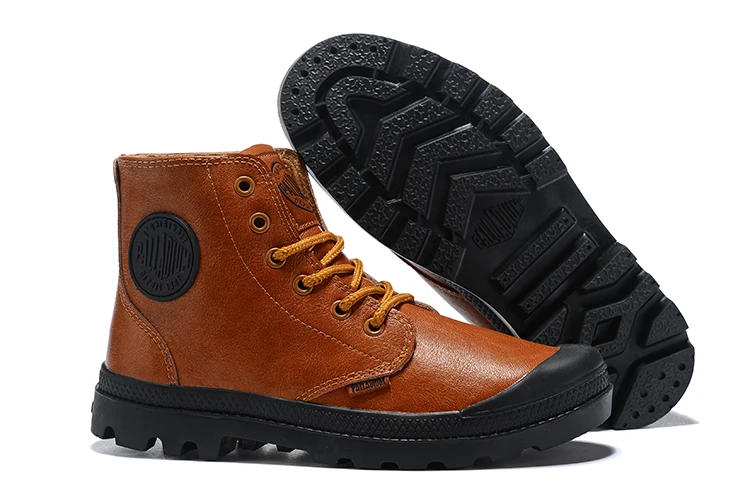 PALLADIUM Pampa одноцветное Ranger кроссовки TP Для мужчин высокие ботильоны удобные высококачественные повседневные мужские туфли на шнуровке Размеры; большие размеры 39-45