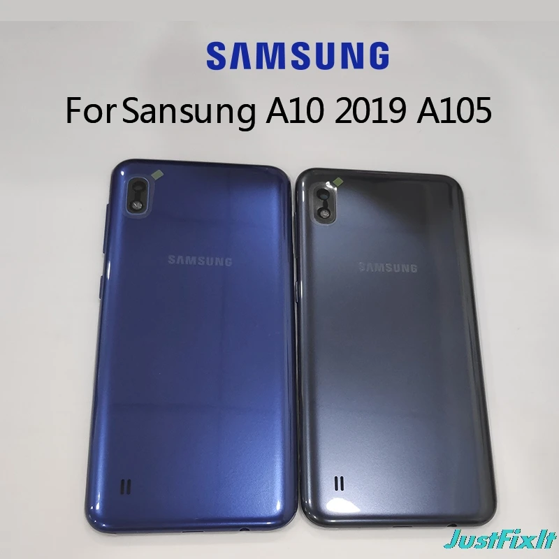 Для SAMSUNG Galaxy A10 2019 SM A105F A105 Задняя крышка батареи Дверь стеклянная Корпус чехол