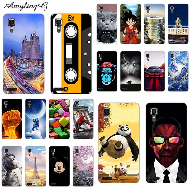Phone Case For Lenovo P780 5.0&quot Printed P 780 Covers Wolf Cartoon Patterned Shell Soft Silicone | Мобильные телефоны и