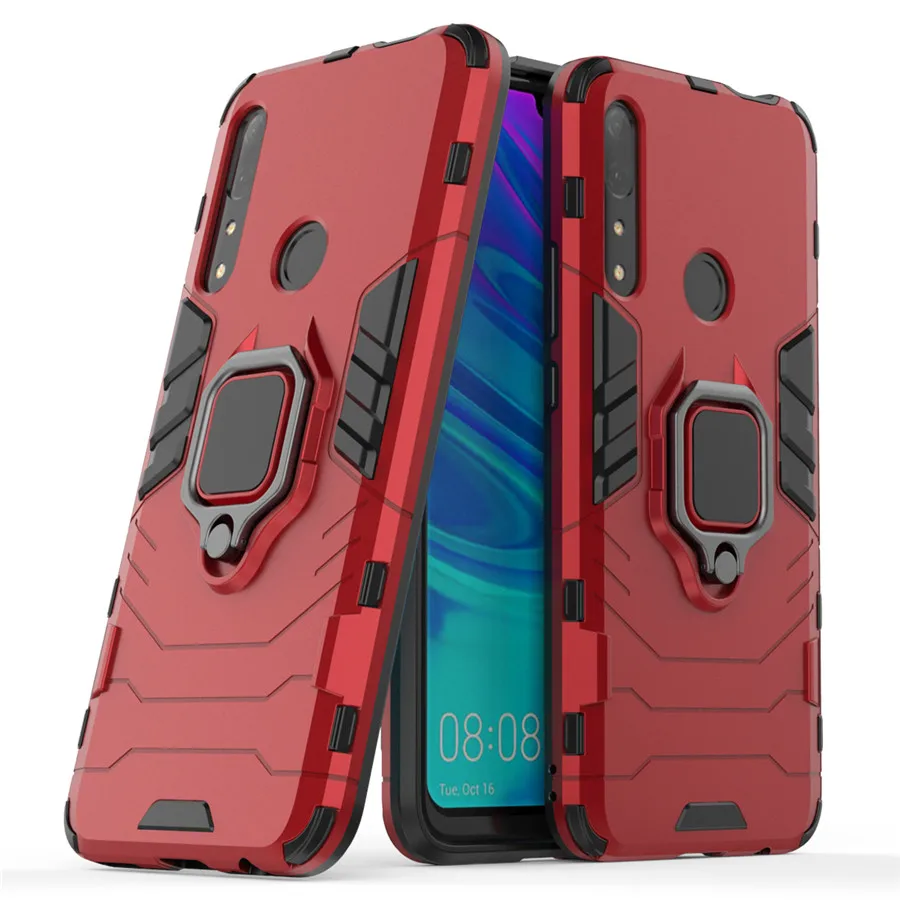 Для huawei P Smart Z Plus чехол магнитный автомобильный держатель кольцо жесткий бронированный чехол "Железный человек" для huawei Y5 Y6 Y7 Pro Y9 Prime