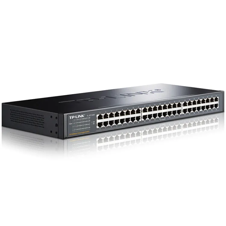 Plug& Play, 48 портов Настольный Быстрый 100 Мбит/с коммутатор Ethernet сетевой коммутатор LAN концентратор полный или полудуплексный коммутатор Tp-Link