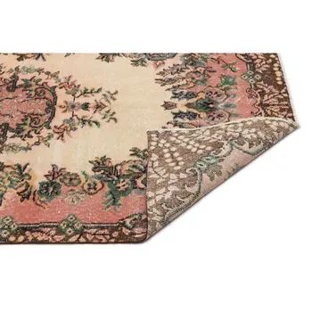 

Handmade Natural Vintage Turkish Area Rug 108x205 Cm-3'7''X6'9''