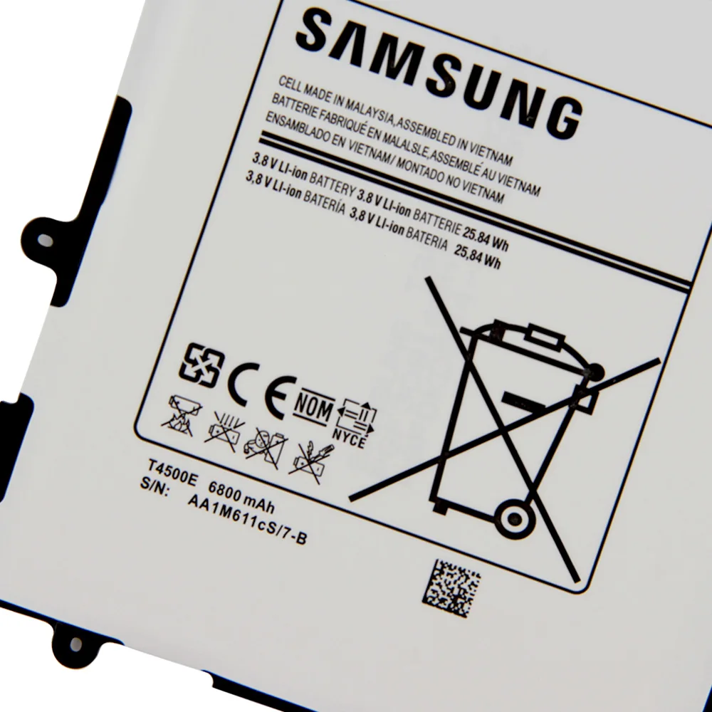 SAMSUNG оригинальный сменный аккумулятор T4500E для Samsung GALAXY Tab3 P5200 P5210 P5220 T4500C T4500K