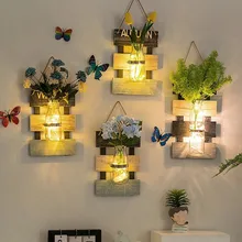 Простая стеклянная ваза для цветов в скандинавском стиле, бутылка с гидропонным контейнером для террариума, декор для спальни, гостиной, украшения для дома