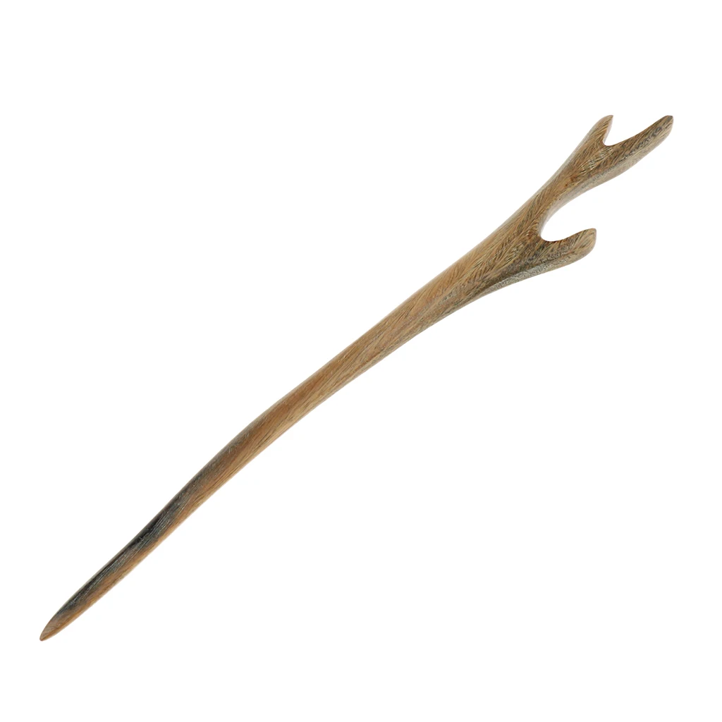 Vintage Bun Hair Stick Natural Wooden Sandalwood Handmade Ethnic Hairpin Pin
