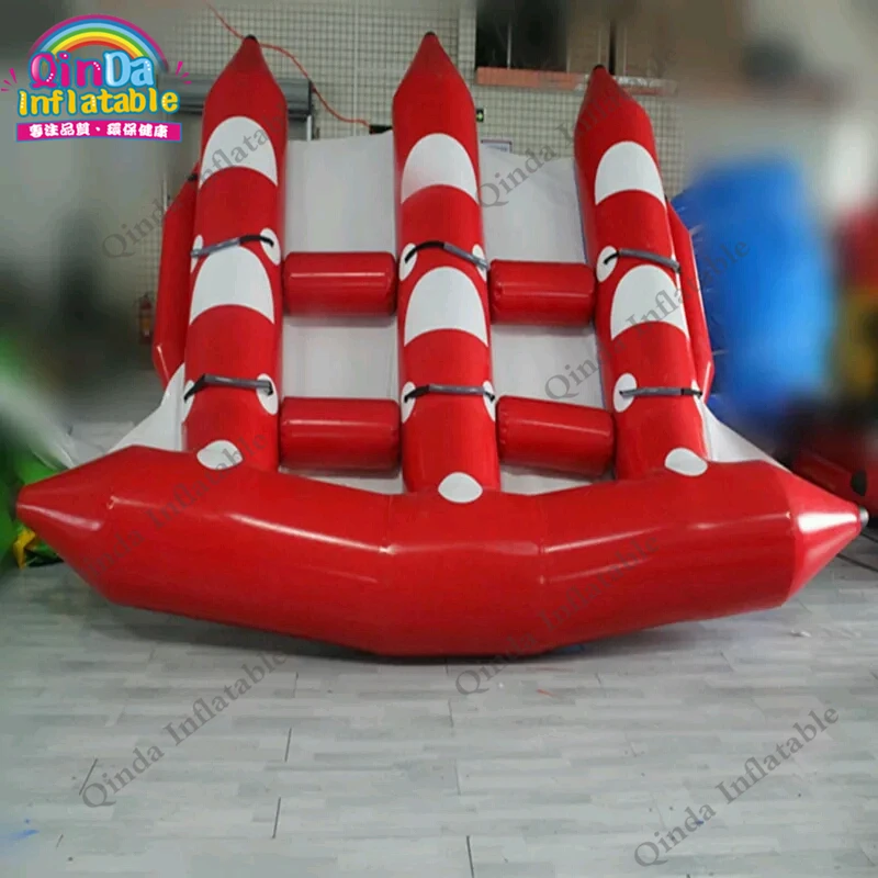 Customized Inflatable 6 Seats Water Games Inflatable Fly Fish Boat For  Advanture - AliExpress