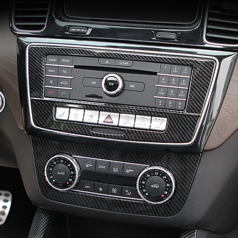  CarManGo For Mercedes Benz GLE ML GL GLS Auto Car Central CD Panel Frame Center Console Trim Sticke