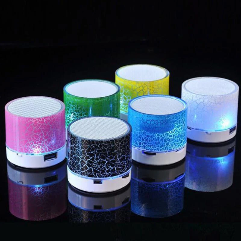 US $5.37 Bluetooth Speaker Mini Wireless Loudspeaker Crack LED TF Card USB Subwoofer Portable MP3 Music Sound Column for PC Mobile Phone