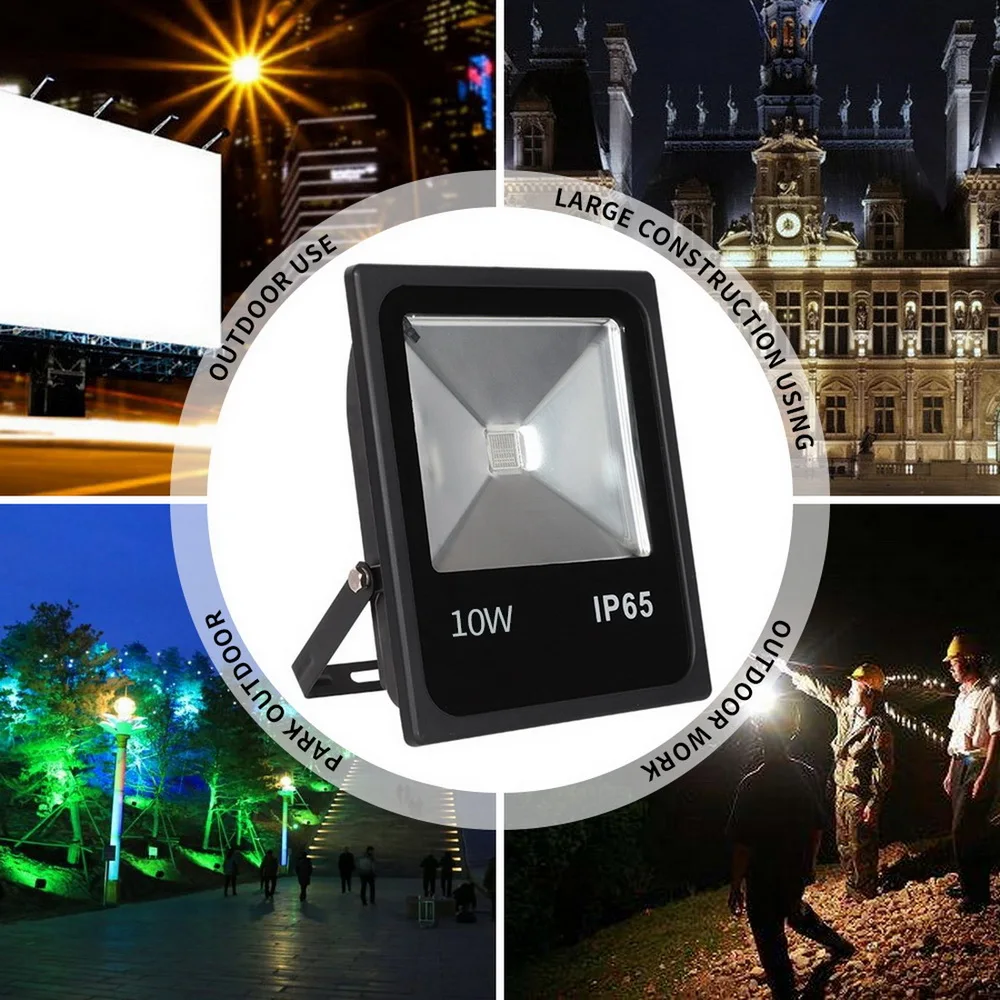 Открытый светодиодный прожектор Регулируемый прожектор 10 Вт 20 Вт 30 Вт 50 Вт RGB отражатель водонепроницаемый пульт дистанционного управления садовый путь лампа