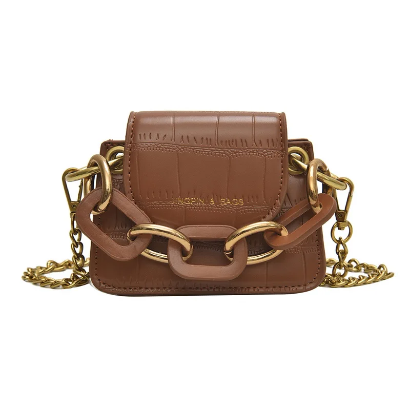 brown(style1) Модная женская маленькая сумка через плечо, женская сумка через плечо - Цвет: brown(style1)