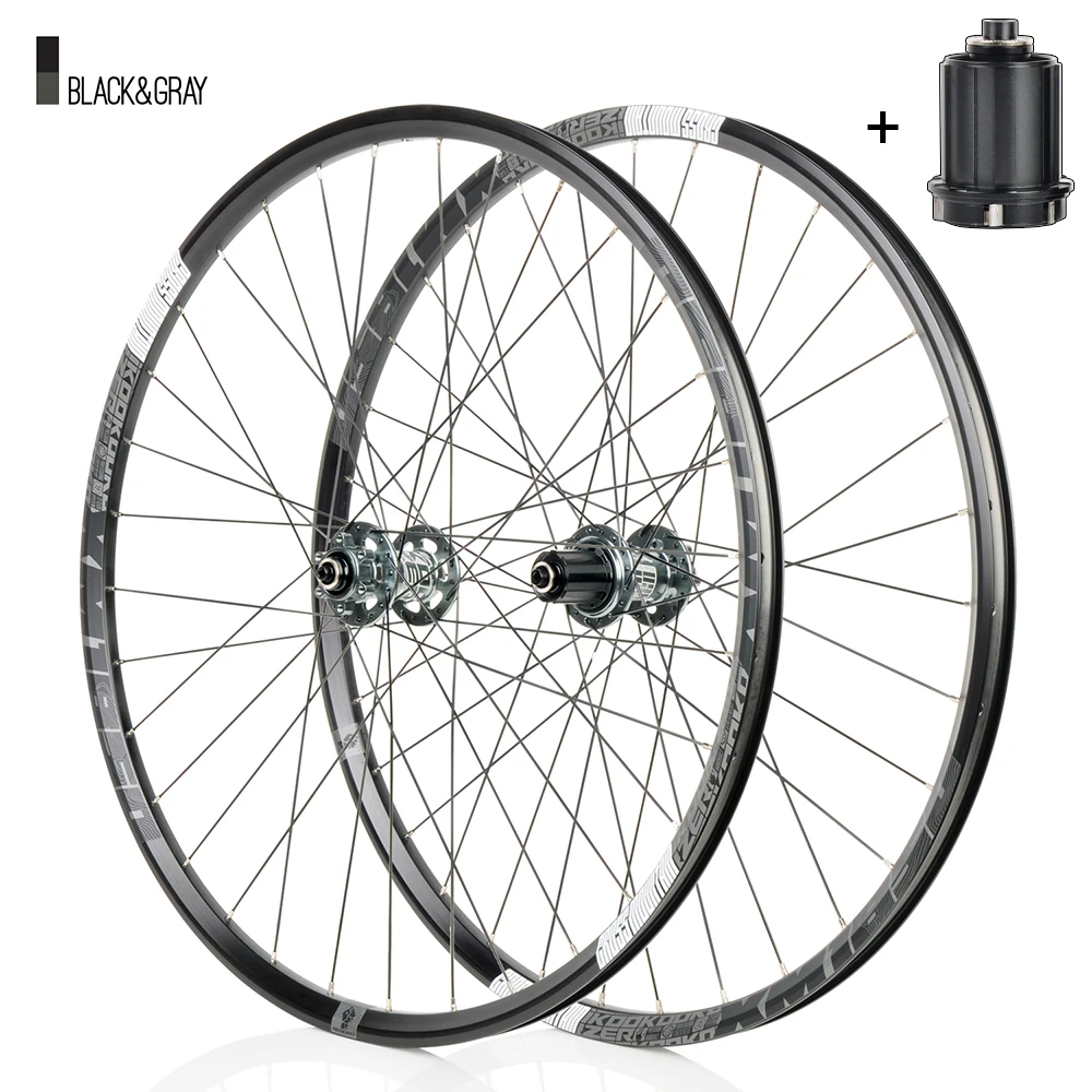 1 пара Высокая прочность 32H 26/27. 5 дюймов MTB колеса для горного велосипеда 6 собачки 72 нажмите Алюминий сплав колеса велосипеда для 11/12S - Цвет: 26inch gray SH