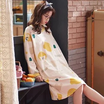 

Woman Long Sleeve Onsies Pajamas Summer Sleepwear Ladies Night Wear Home Clothing Cotton Plus Size