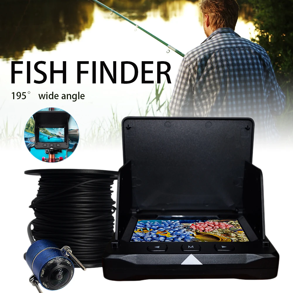PROD 1005003244636096 4.3 Inch Monitor Underwater Fishing Camera
1000TVL 195° Wide Angle Infrared Night Vision Monitoring Fish Finder
Camera Recorder