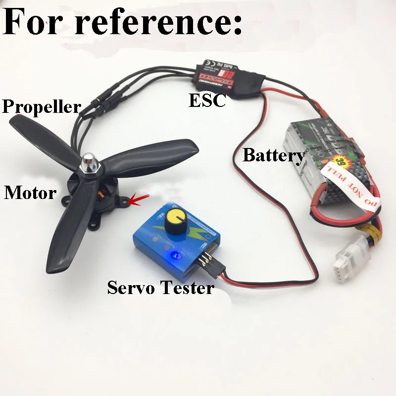 

Avión de alta potencia 2204 2300KV двигатель sin escobillas + 5045 propulsores de hélice + Skywalker 20A ESC + servoador probservote