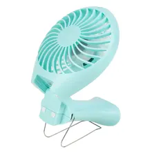 USB вентилятор, мини-вентилятор, голубое охлаждение, 1,5 H-5 H 5V 3 W, складной перезаряжаемый охладитель, ручная бесступенчатая скорость