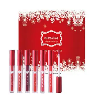 

6 Colors Matte Lip Glaze Mist Smooth Long-Lasting Non-Stick Cup Moisturizing Pipe Lip Gloss Set