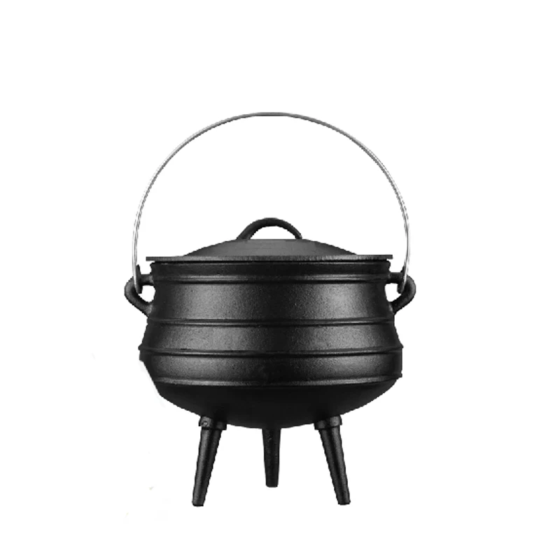6 13.5l Threelegged Cauldron South African Pot Cast Iron Potjiekos Tripod Cookware Soup