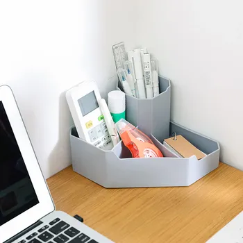 

Desktop Storage Box 4 Lattice Home Office Desktop Stationery Cosmetics Storage Box Shelf Pen Holder FH5