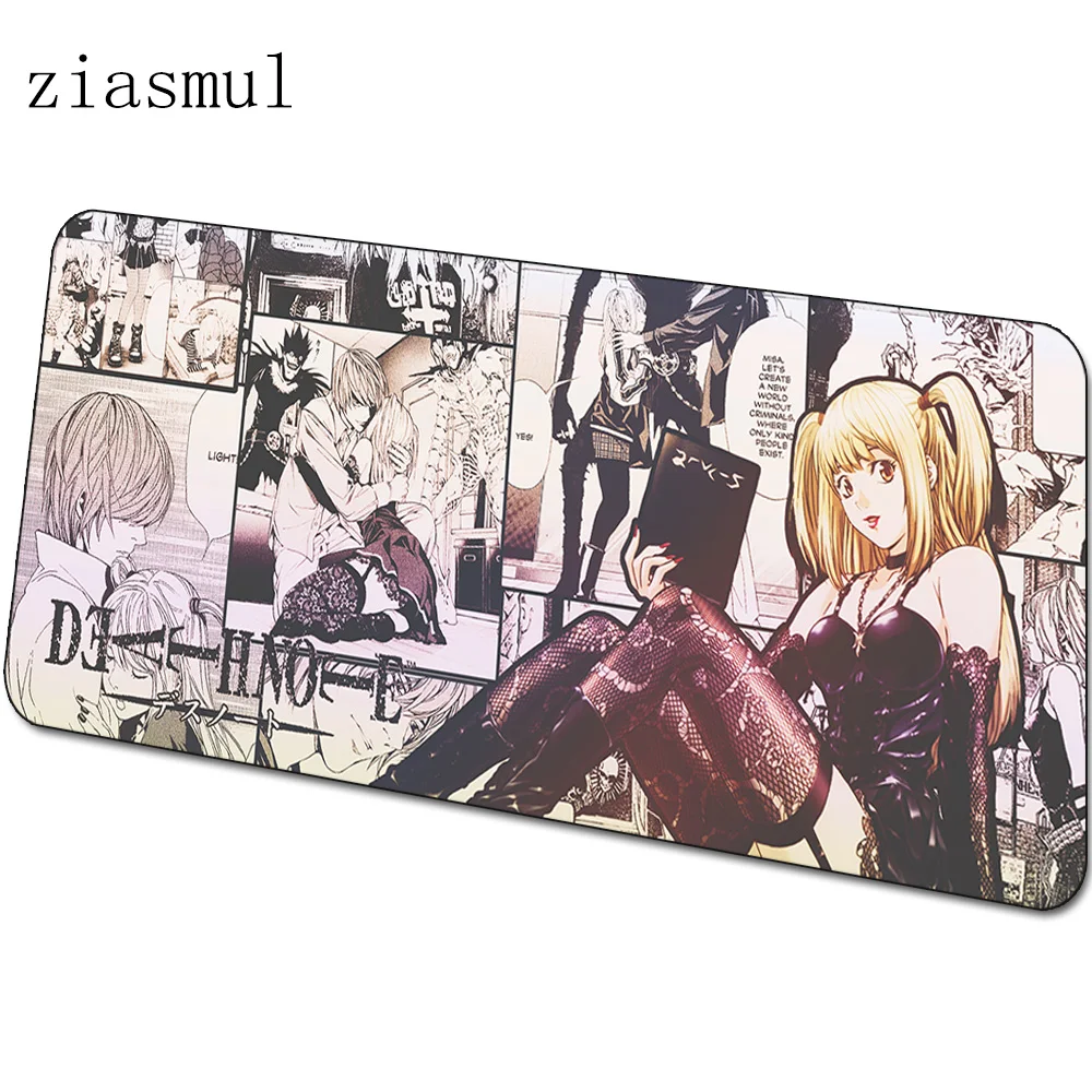 Death Note mats 900x400x4mm Kira gaming mouse pad big keyboard