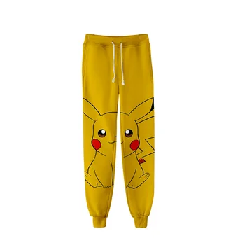 

8-20 New Fashion 3D Pants Pokemon Detective Pikachu Trousers Kids Casual Style Novelty Casual Loose Long Girls Pants Boys Bottom