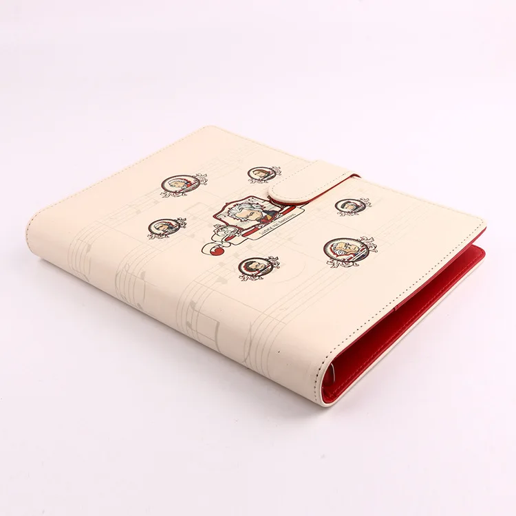 

PU Leather Notebook Sleeve Metal Clip Card Bit More Folder Folder Leather Laptop Case a Large Amount